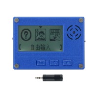 Morse Code Trainer CW Learner 3.5mmx2 3D-Printed Shell with 2.3-inch LCD Screen for CW Input Practice