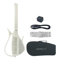 White Cyber-G Multifunctional Electric Guitar Intelligent Stringless Professional MIDI Guitar for Music Solo