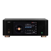 Black AP05S Lossless Audio Player Bluetooth5.0 ARM+FPGA Dual ES9038Q2M DAC with 5.5-inch IPS Touch Screen