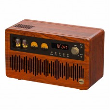 L7 220V Bluetooth5.1 Speaker ECC82 Electronic Tube HiFi Lossless Retro Desktop Radio Speaker FM Receiving