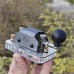 Grey Beginner Version Automatic/Manual Morse Code Telegraph Key Stainless Steel Mini CW Key with Acousto-optic Module