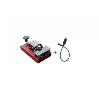 PC Practice Version Automatic/Manual Morse Code Telegraph Key Annatto Base Mini CW Key with PC Communication Cable