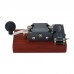 Deep Annatto Base Version Automatic/Manual Morse Code Telegraph Key Mini CW Key for Learning and Training