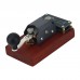 Deep Annatto Base Version Automatic/Manual Morse Code Telegraph Key Mini CW Key for Learning and Training