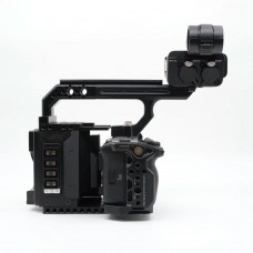 New FusionRig Camera Cage Expansion Module Cineback Support Voltage Display with XLR Handle Unit for Sony FX3/FX30 Cameras