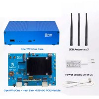 Banana Pi OpenWrt One Router with Case 1GB RAM MT7981B 2.5GbE RJ45 & Gigabit Ethernet RJ45 Ports