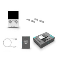 AMPOWN TRIMUI BRICK Retro Game Console with 3.2" 1024x768 400PPI Screen (White + 64G Memory Card)