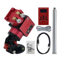 JUWEI-17 Harmonic Equatorial Mount (Red Black with Narrow Dovetail Groove) + Wired Hand Controller