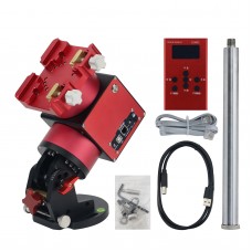 JUWEI-17 Harmonic Equatorial Mount (Red Black with Wide Dovetail Groove) + Wired Hand Controller