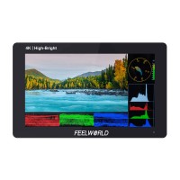 FeelWorld F5 PROX 5.5" 1600nit 4K DSLR Camera Filed Monitor Touch Screen with Power Kit for F970