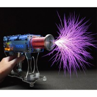 Fourth Generation 2900mAH Handheld Tesla Coil Punk Tech Style Decoration 10CM Artificial Arc Support Voltage Display