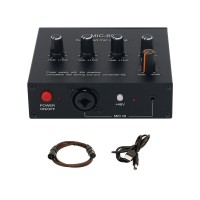 MIC-60 Balanced Mic Preamp Built-in 48V Phantom Power Supply Dynamic Microphone Amplifier with USB and XLR Cable