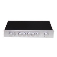 Silvery Panel Version E200 Preamplifier HiFi Fully Balanced Amplifier without Bluetooth Support Treble/Bass Adjustment