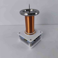 Golden Version YSKJ-13 PLLSSTC Tesla Coil Plasma Speaker Bluetooth Audio Speaker with 30mm Arc Spark