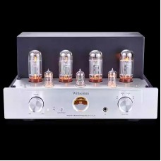 Willsenton R200 32W+32W Vacuum Tube Amplifier Bluetooth Vacuum Tube Amp (Silver) w/ 5881 Vacuum Tubes