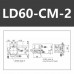 LD60-CM-2 XYZ Axis Three-dimensional Trimming Platform High Precision Manual Sliding Table Horizontal Lifting