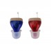 C220 Red Blue Invisible Hearing Aids Portable In Ear Canal Hearing Aids Supports Magnetic Charging