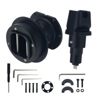 Simplayer Accessories QR2 Wheel Side Quick Release (Black) + QR2 Base-side (Type-C) for Fanatec