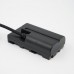 FusionRig D-Tap to NP-F550 Nylon Braided Wire False Battery Analog Battery for Monitor Power Supply