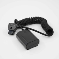 FusionRig D-Tap to NP-FZ100 Nylon Braided Wire False Battery Analog Battery Power Supply for SONY DSLR