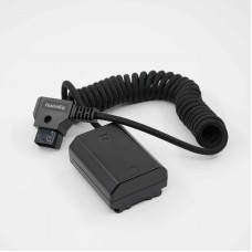 FusionRig D-Tap to NP-FZ100 Nylon Braided Wire False Battery Analog Battery Power Supply for SONY DSLR