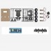 4-Wheel Differential + Ackerman Smart Car Kit Line Following Car (w/ STM32F103C8T6 Core Board)