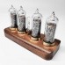 Black Walnut Version IN14 Retro Glow Tube Clock 4-Bit Bluetooth Control Nixie Tube Clock Support Brightness Adjustment