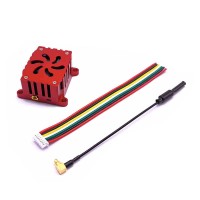 1.6W 5.8G FPV VTX Transmitter Video Transmitter (with Metal Shell + Fan) Supports 200/500/800/1600mW