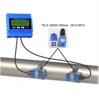 TUF-2000M-TS-2 Standard Modular Ultrasonic Liquid Flow Meter -30℃~90℃ with DN25-100mm Caliber Transducer