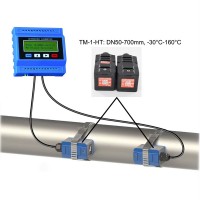 TUF-2000M-TM-1-HT High-temperature Modular Ultrasonic Liquid Flow Meter -30℃~160℃ with DN50-700mm Caliber Transducer