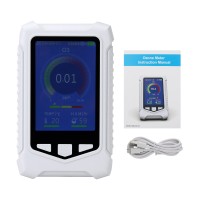 Handheld 0-50PPM Air Quality Monitor Ozone Meter w/ 3.5" Screen for O3 AQI Temperature and Humidity