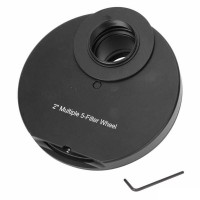 2" Multiple 5-Filter Wheel Metal Manual Filter Wheel for CCD Monochrome Cooled Cameras & Telescopes