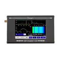 HAMGEEK SDR Dreamkit V2D 100KHz-2800MHz All Band Radio Portable Radio Receiver with 5.3MHz Bandwidth 4" Screen for PC