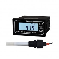 JISHEN 110V CM-230S Industrial Online Water Conductivity Meter TDS Instrument Conductivity Monitor with 2000uS Electrode