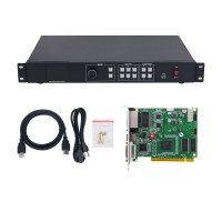 TS802D + AMS-MVP300 Linsn LED Control Card and Full Color LED Video Processor for Video Wall Screen