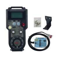 AWPG 5-Axis CNC Wireless MPG Handwheel 25PPR Manual Pulse Generator with LED Screen for FANUC/Mitsubishi/Siemens/FAGOR