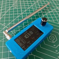 Blue Pocket-sized 0.5-108MHz SI4732 Radio RF Receiver 1.9-inch IPS Screen Support LSB USB AM FM Modes with Telescopic Antenna