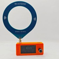 Orange Pocket-sized 0.5-108MHz SI4732 Radio RF Receiver 1.9-inch IPS Screen Support LSB USB AM FM Modes with Loop Antenna