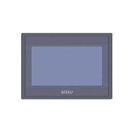 SEEKU WS7020R 7 Inch HMI PLC All in One Touch Screen HMI with Built-In PLC (12DI 8DO & Relay Output)