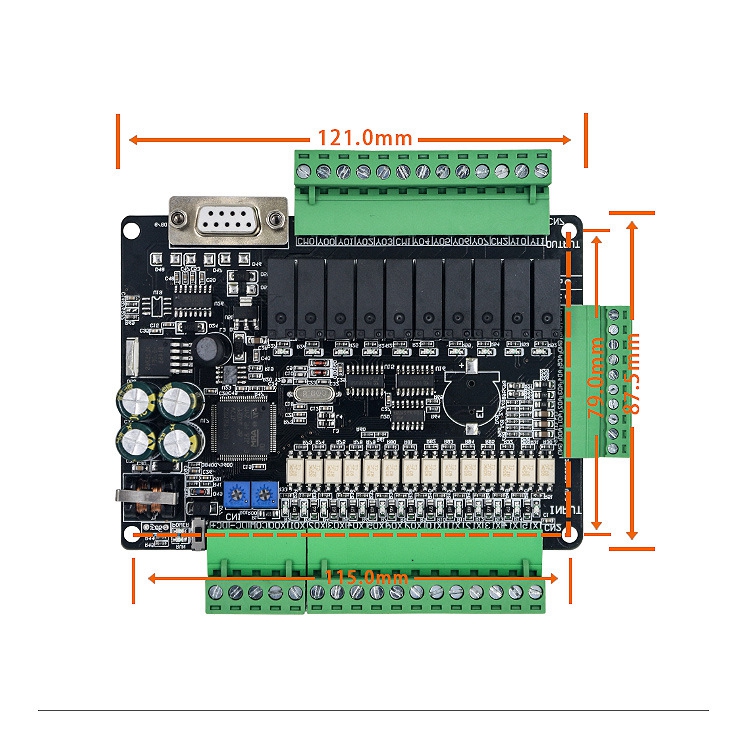 For Mitsubishi PLC Programmable Logic Controller FX3U-24MR High-Speed Input Output w/ 6 Analog