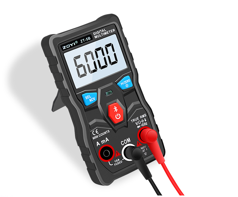 BSIDE ZT-5B Multimetro Digitale Bluetooth Smart T-RMS Voltmetro Amperometro  Auto Range Tester NCV